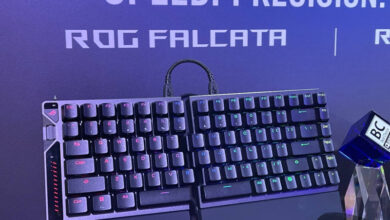 Photo of Asus представила располовиненную геймерскую клавиатуру ROG Falcata с магнитными переключателями ROG HFX V2
