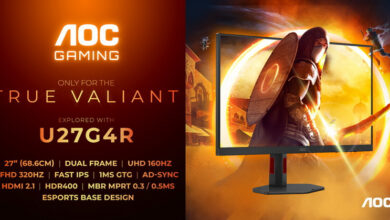 Photo of AOC выпустила 27-дюймовый игровой монитор U27G4R с 2160p@160 Гц и 1080p@320 Гц, а также ещё несколько новинок
