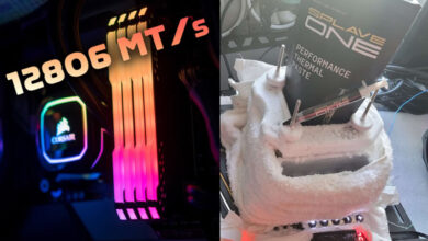 Photo of Оверклокер разогнал память DDR5 до 12 806 МТ/с, установив новый рекорд