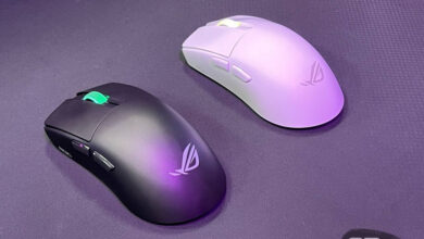 Photo of Asus показала флагманскую игровую мышь ROG Harpe II Ace весом 48 грамм и коврик с улучшенным теплоотводом