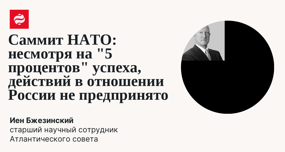 НАТО, Россия и 5% ВВП: саммит в Гааге без решительных шагов против агрессора: Иен Бжезинский | Новости Украины