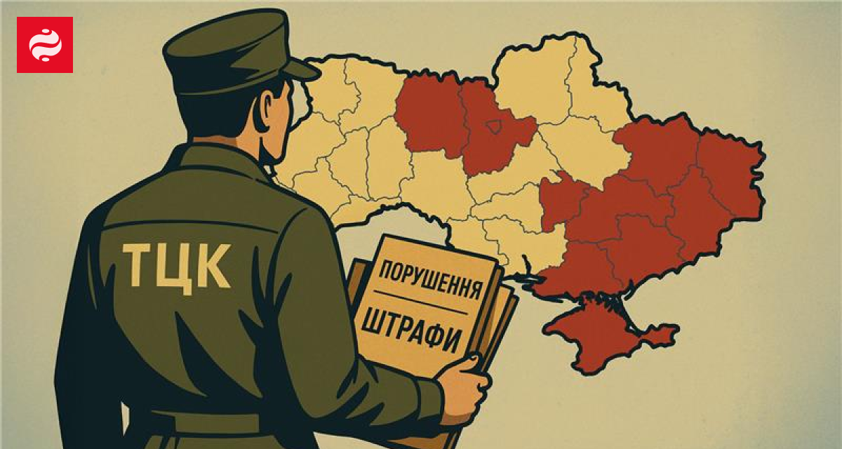 Где в Украине больше всего штрафов от ТЦК – инфографика | Новости Украины
